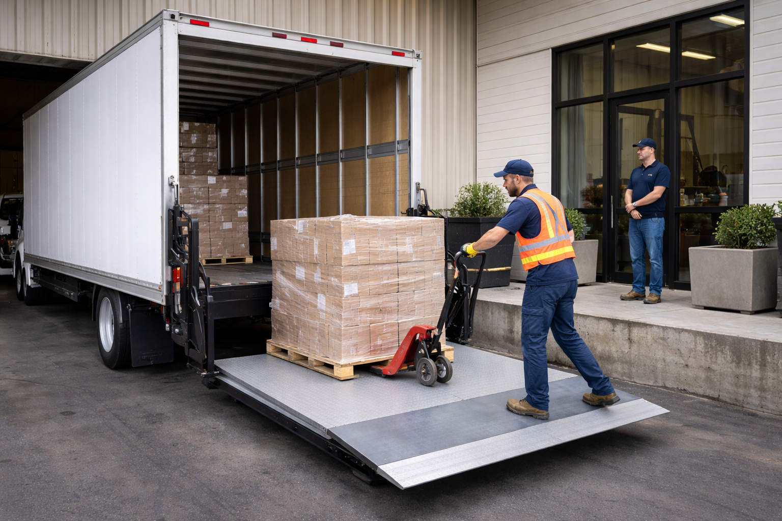 Final mile delivery to retail store locations